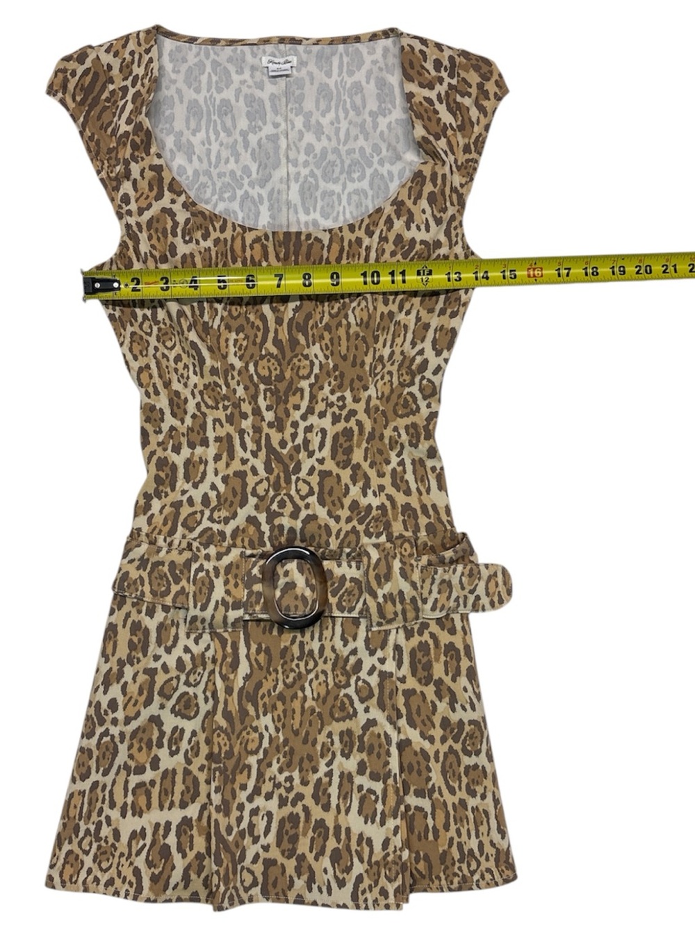 Kimchi Blue Y2K Tate Belted Drop Waist Mini Dress Women's Size Small - Picture 4 of 8